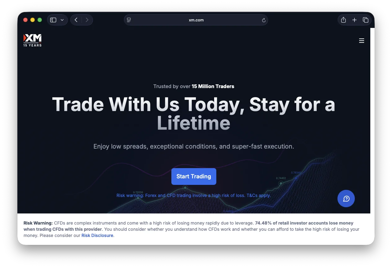 XM trading platform